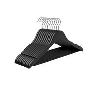 Coat Hangers, Clothes Hangers, with Shoulder Notches, Black / 10
