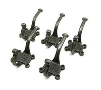 Coat Hook Double 2 Part Retro Peaky Blinders Ant Iron 125mm