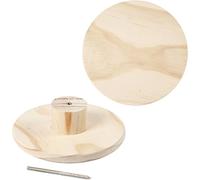 Coat Hook, Round, D: 15 cm, Depth 4,5 cm, Pine, 1pc