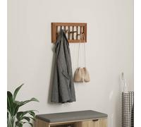 Coat Hook Solid Mahogany 50x10x25cm Natural Wood Grain Handcrafted Durable Mini