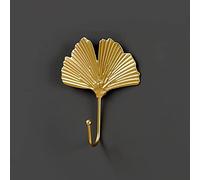 Coat Hooks, 2 Pack Coat Hooks, Wall, Leaves, Decorative Wall Hooks, Gold, Metal Hat Hooks, Bathroom Coat Hooks, Kitchen,A