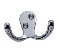 Coat Hooks 4Pcs Solid Zinc Alloy Coat Hook Coat Hook Bathroom Closet Kitchen Hook-Silver