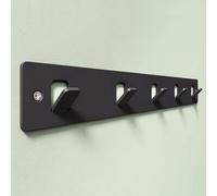 Coat Hooks Wall Mounted, Coat Rack with 5 Hooks, Drill / No Drill, Heavy Duty
