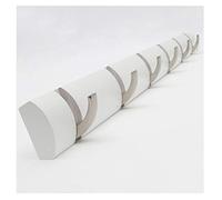 Coat Hooks Wall Mounted Wooden Coat Hook Base With Metal Hooks, Wall Mounted Coat Rack Hooks, Home Decorative Hooks Wall Hanger Hat Hook Wall Hooks Door Hooks Coat Rack ( Color : Bianco , Size : 4 Hoo