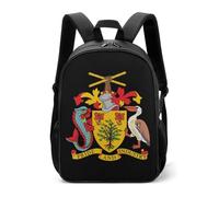 Coat of Arms of Barbados Casual Daypack Daily Backpacks Travel Shoulder Bag with Adjustable Straps for Women Men