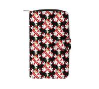 Coat of Arms of Benjamin Franklin Long Zippered Pouch Slim Clutch Organizer Purse Money and Credit Card Holder for Men Women