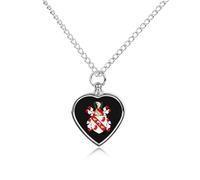 Coat of Arms of Benjamin Franklin Novelty Pet Urn Necklace Ash Holder Cremation Keepsake Memorial Jewelry