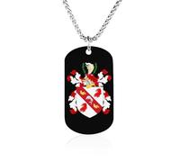Coat of Arms of Benjamin Franklin Personalized Picture Pendant Necklace Memorial Keepsake Jewelry Gifts for Women Men