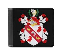 Coat of Arms of Benjamin Franklin Printed Bifold Wallet with Hidden Compartments Pocket Money and Credit Card Holder for Men Women