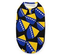 Coat of Arms of Bosnia and Herzegovina Dog Shirts Summer Pet T-Shirts Soft Sleeveless Tank Top Pet Clothes for Small Puppy and Cats