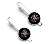 Coat of Arms of Brandenburg Tie Clips for Men Classic Necktie Tie Bar 2 Pack Clasp Clips Gifts for Anniversary Business