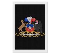 Coat of Arms of Chile Diamond DIY Painting Kits Square Full Drill Digital Art Craft for Home Office Wall Decor 8"x12"