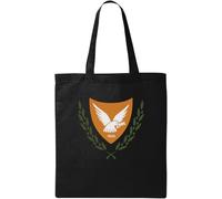 Coat of Arms of Cyprus Natural Ecological Cotton Tote Bag Black