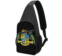 Coat of Arms of Dominica Crossbody Backpack Shoulder Bag Lightweight One Strap Sling Bag Travel Hiking Daypack