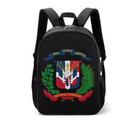 Coat of Arms of Dominican Republic Casual Daypack Daily Backpacks Travel Shoulder Bag with Adjustable Straps for Women Men