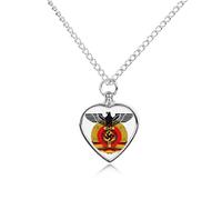 Coat Of Arms Of Germany Urn Necklace for Ashes Pet Dog Cat Cremation Jewellery Alloy Memorial Keepsake Pendant
