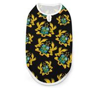 Coat of Arms of Ghana Dog Shirt Cat Clothes Summer Breathable Pullover Sleeveless Tank Top for Small Medium Large Pets