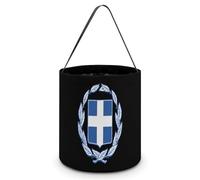 Coat of Arms of Greece Large Easter Basket Candy Bags Canva Tote Bag Portable Hallowee Bucket