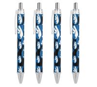 Coat of Arms of Greenland Retractable Ballpoint Pen 0.5mm Roller Office Pens Medium Point Diary Pens 4 PCS AS PIC 2