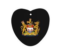 Coat of Arms of HongKong Hanging Car Air Fresheners 1Pcs Aromatherapy Tablets Automotive Fragrance Scented Card Decor Love form