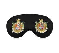 Coat of Arms of Kingdom of Italy Cute Sleep Masks Breathable Eye Mask with Adjustable Strap Light Blocking Comfortable Travel