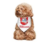 Coat of arms of Lithuania Puppy Bandana Dog and Cat Bandanas Summer Dog Scarf for Small Medium Large Dogs Breathable Soft Comfortable Pet Apparel Accessories 30x70cm