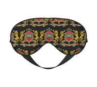 Coat of Arms of Morocco 1 Coat of Arms of Morocco Sleep Masks Adjustable Strap Soft Eye Mask for Women Men Travel Work Home