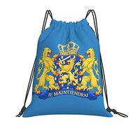 Coat Of Arms Of Netherlands Unisex Drawstring Bag Lightweight Drawstring Backpack Adjustable Swimming Bags For Sports Gym Football