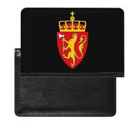 Coat of Arms of Norway Travel Passport Covers Unisex Wallet Holder Slim RFID Blocking Card Case Protector Essentials