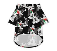 Coat of Arms of Palestinian Dog Shirts Summer Pet Clothes Comfort T-Shirts Short Sleeveless Top for Cats Dogs 2XL