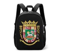 Coat of Arms of PR State Casual Daypack Daily Backpacks Travel Shoulder Bag with Adjustable Straps for Women Men