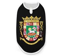 Coat of Arms of Puerto-Rico-State Print Dog Shirts Pet Clothes Sleeveless Tank Top for Small Puppy and Cats