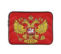 Coat of Arms of Russia 15-16 Inch Quilted Laptop Sleeve Case Soft Notebook Protector Bag Computer Carrying Case