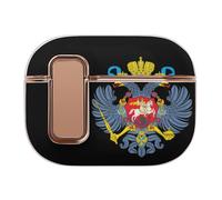 Coat of Arms of Russia Headphone & Earphone Cases Compatible with Airpod Pro Scratch-Resistant PC Protective Cover with Secure Buckle