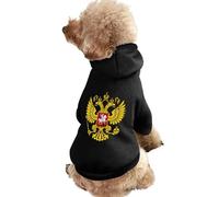 Coat of Arms of Russia Printed Pet Hoodie Clothes Warm Dog Hoodie Suit Cute Outfits Clothes for Dogs Cats