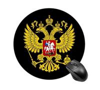 Coat of Arms of Russia Round Mouse Pad for Office Home