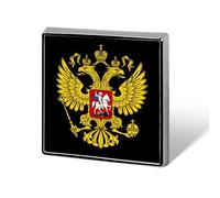 Coat of Arms of Russia Square Brooch Pin Lapel Pins Tie Suit Dress Accessories Wedding Birthday For Men Women