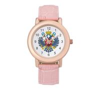 Coat of Arms of Russia Women's Wrist Watches Analogue Leather Strap Quartz Watch Fashion Accessories