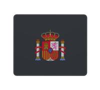 Coat Of Arms Of Spain Print Mousemat Durable Desk Mat With Stitched Edges Mouse Mat For Work Pc Studying 25X30Cm