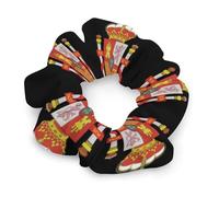 Coat of Arms of Spain Women Ponytail Holders Satin Scrunchies Stylish Hair Elastics & Ties