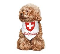 Coat of Arms of Switzerland Puppy Bandana Dog and Cat Bandanas Summer Dog Scarf for Small Medium Large Dogs Breathable Soft Comfortable Pet Apparel Accessories 30x70cm