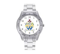 Coat of Arms of The Bureau of Heraldry Quartz Watch Alloy Watch Dress Decorative for Business Men Women with Design Pattern Print