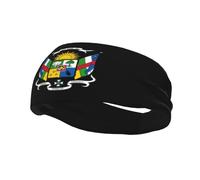 Coat of Arms of The Central African Republic Sport Sweatbands Unisex Non-Slip Wicking Sport Headbands