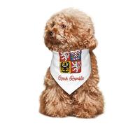 Coat of arms of The Czech Republic Puppy Bandana Dog and Cat Bandanas Summer Dog Scarf for Small Medium Large Dogs Breathable Soft Comfortable Pet Apparel Accessories 30x70cm