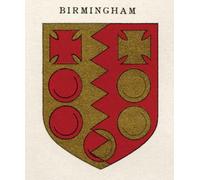 Coat of arms of the Diocese of Birmingham. From Cathedrals published 1926. Poster Print by Ken Welsh (12 x 15)