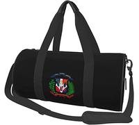 Coat of arms of The Dominican Republic Travel Luggage Duffel Bag Sports Rolling Foldable Duffel Bag, Black