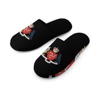 Coat of Arms of The Isle of Man Men's Cozy House Slippers Winter Warm Shoes with Anti-Slip Sole for Travel Indoor Outdoor