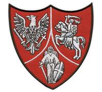 Coat of arms of The Polish-Lithuanian-Ruthenian Commonwealth - Heat-Activated Adhesive/Iron-on Backing - Embroidered Badge/Patch