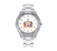 Coat of Arms of The State of Maryland Business Stainless Watch Fashion Designer Wristwatch Easy Reader Analog Watches Gifts for Men