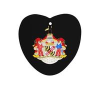 Coat of Arms of The State of Maryland Car Air Freshener Automotive Aromatherapy Tablets Hanging Scented Cards Rearview Mirror Love form